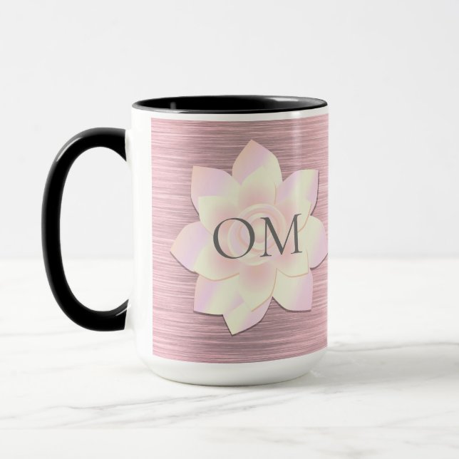 Mug Lotus OM élégant rose (Gauche)