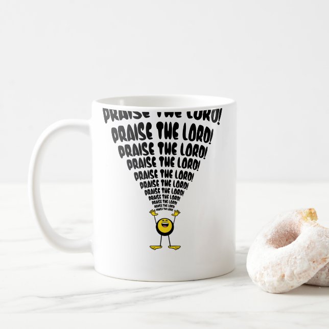 Mug Louange Le Seigneur Emoji (Avec donut)