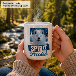 Mug Loup Arctique Esprit de liberté Création faunique