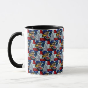 Mug Loup d'aigle patriotique américain