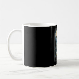 Mug Loup de la nature forêt arbres loups animal sauvag
