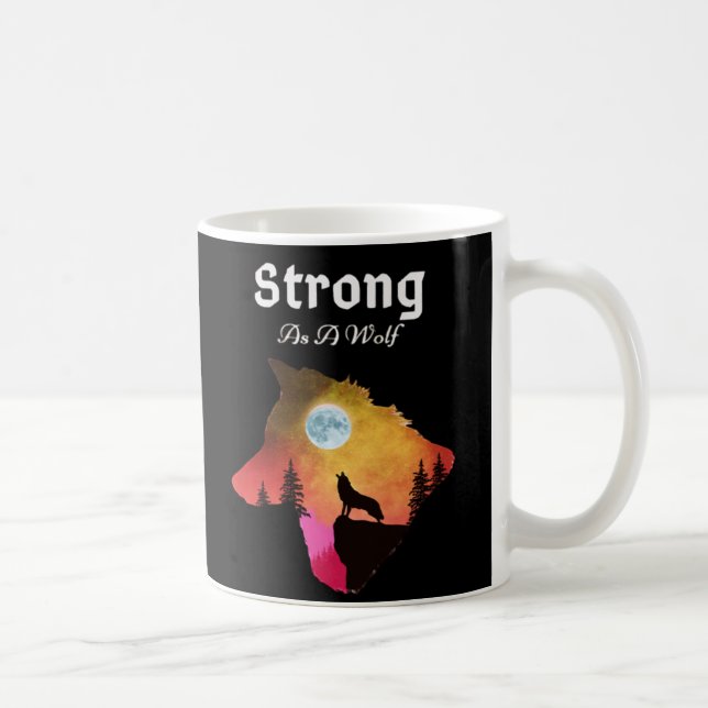 Mug Loup fort moderne (Droite)