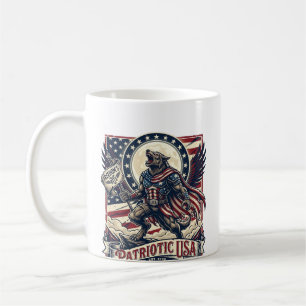 Mug Loup-garou patriotique Patriote Horreur Monstre Pa