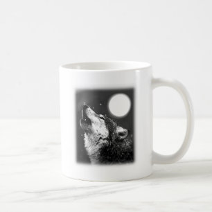 Mug Loup hurlant à la lune