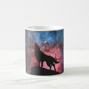 Mug Loup hurlant dans la galaxie