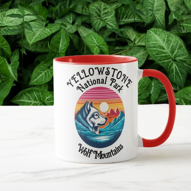 Mug Loup Majestueux De Yellowstone (Créateur téléchargé)