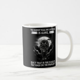 Mug Loup Solitaire, La Promenade La Plus Dure Vous Ren