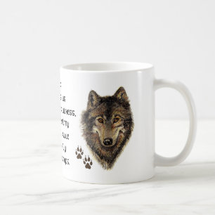 Mug Loup, Totem animal loup, Guide de la nature