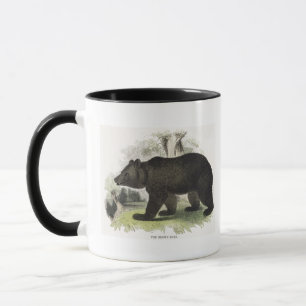 Mug L'ours Brown, pub éducatif d'illustration. par t