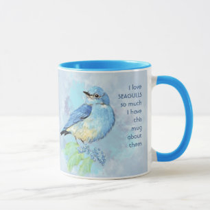 Mug Love BLUEBIRDS tellement je me moque Citation