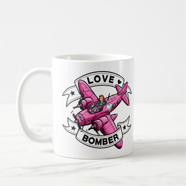 Mug Love Bomber Pilot Pink (Gauche)