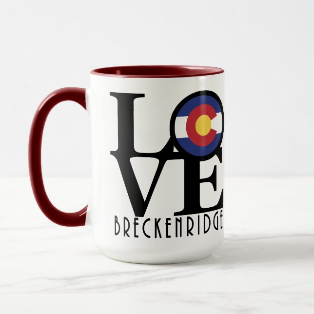 Mug LOVE Breckenridge Colorado (Gauche)