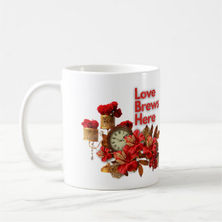 Mug Love Brews Here - Celebrate Love This Valentine's
