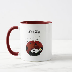 Mug Love Bug Ladybug, Mignon Dessin Animé pour la Sain