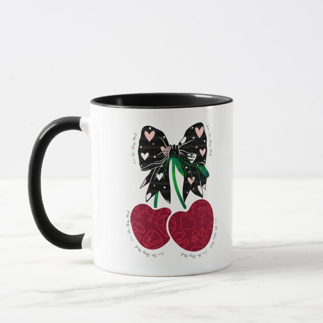 Mug Love cerise beaucoup de fruit drôle (Gauche)