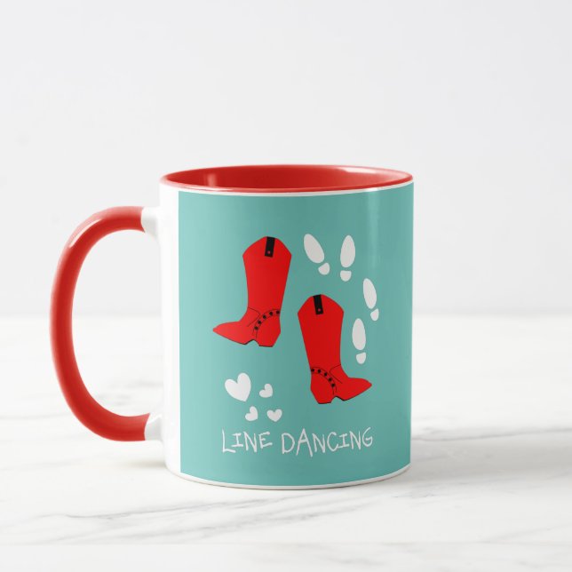 Mug Love Country Line Dancing Personnalisé (Gauche)