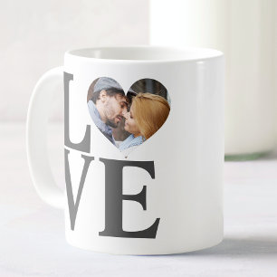 Mug LOVE Couples personnalisés Photo Saint Valentin