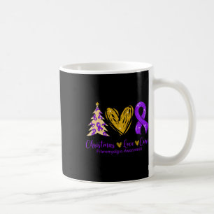 Mug Love Cure Purple Ribbon Fibromyalgie Sensibilisati