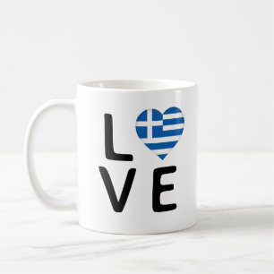 Mug Love - drapeau de la Grèce