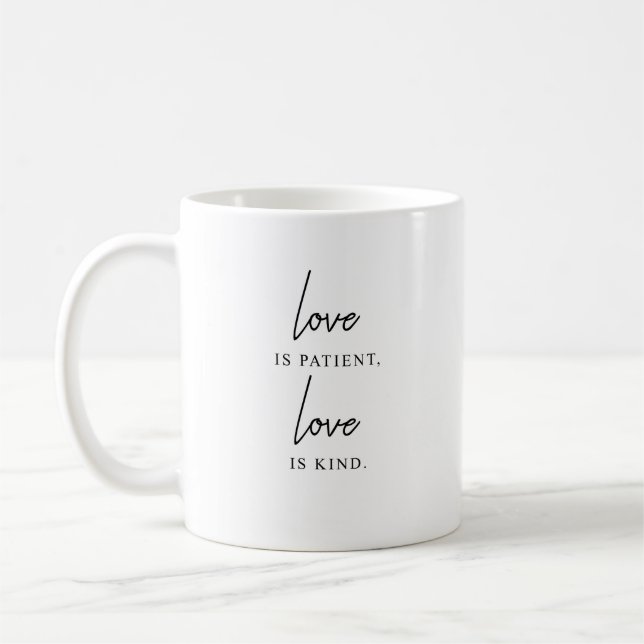 Mug Love est patient, Love est enfant (Gauche)