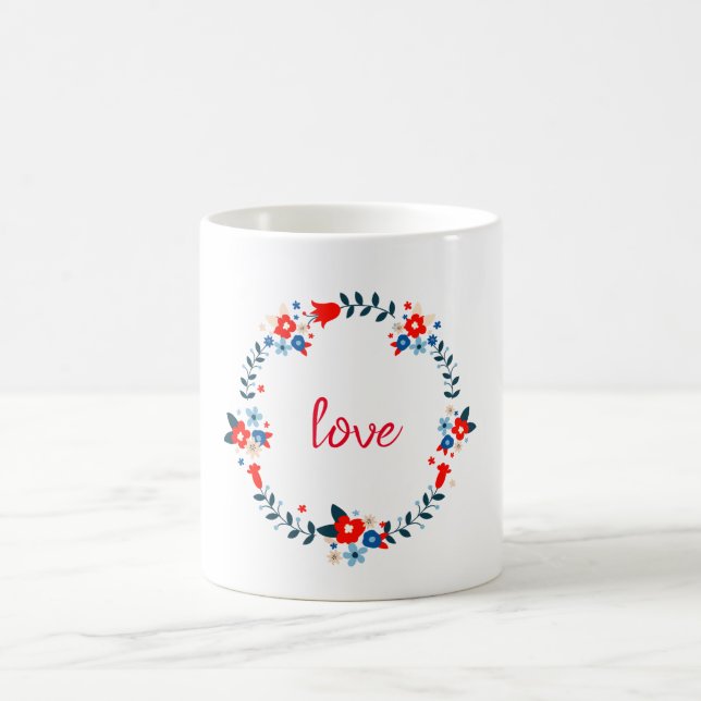Mug Love Floral Wreath (Centre)