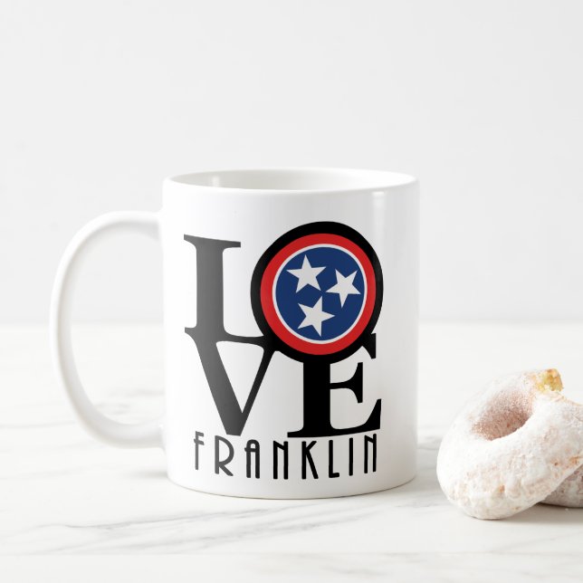 Mug LOVE Franklin Tennessee 11oz (Avec donut)