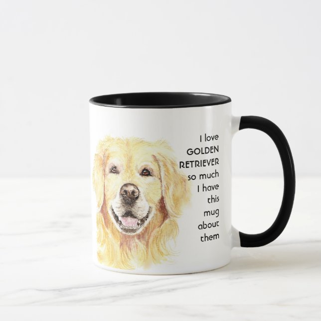 Mug Love GOLDEN RETRIEVER TELLEMENT I Fun Citation (Droite)