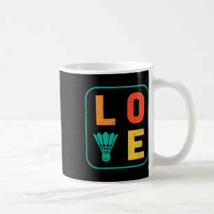 Mug Love Graphic Dminton Joueur Navette Joueur Sports