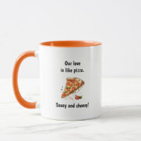 Love Like Pizza Funny Food Pun Dit