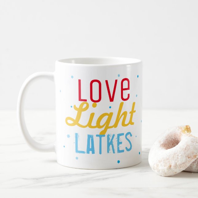 Mug Love Love Love Latkes Personnalisé (Avec donut)