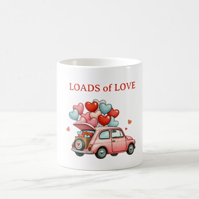 Mug Love Love - Romantic Vintage Car (Centre)