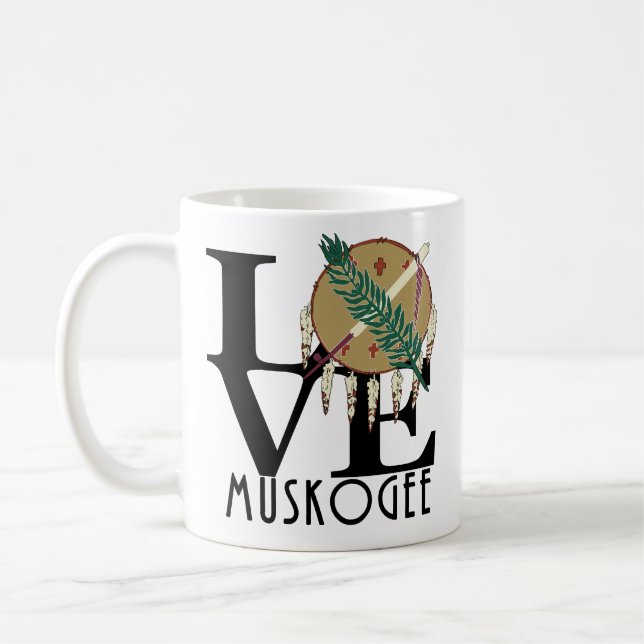 Mug LOVE Muskogee OK 11oz (Gauche)