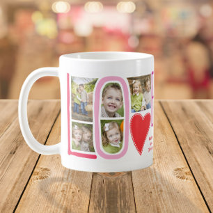 Mug LOVE Photo Collage Cute Valentine's Day