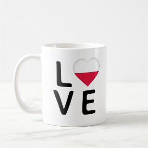 Mug Love - Pologne Drapeau