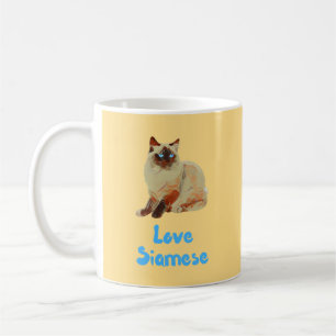 Mug Love Siamese Cats