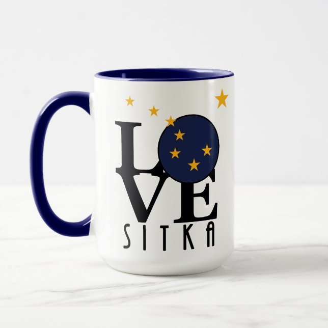 Mug LOVE Sitka Alaska 15oz (Gauche)