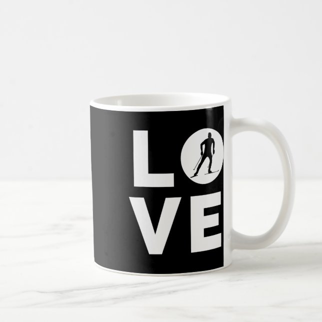 Mug Love Ski de fond (Droite)