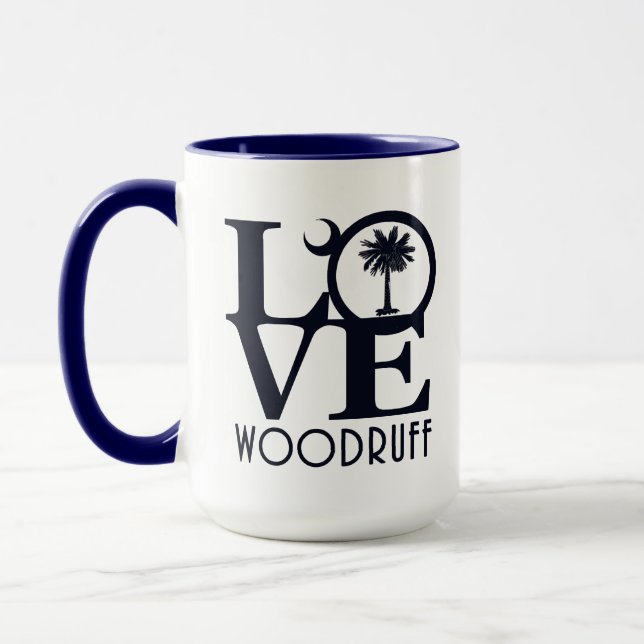 Mug LOVE Woodruff Caroline du Sud15oz (Gauche)