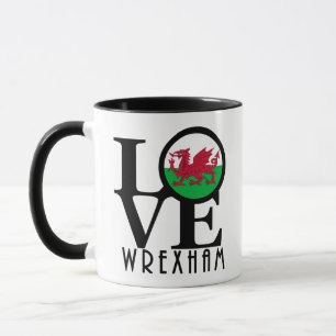 Mug LOVE Wrexham Wales 11oz