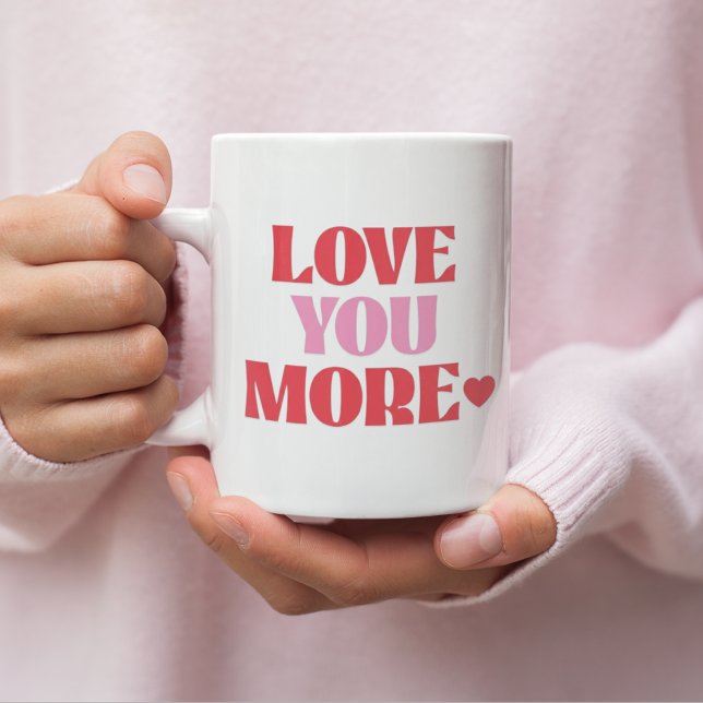 Mug Love You More Retro Valentine= (Créateur téléchargé)