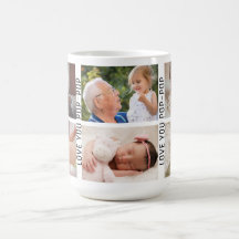 Love You Pop-Pop 6 Photo Custom Collage Grandpa