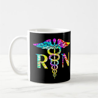 Mug Lovely RN Registered Nurse Tie Dye Magnifique uniq
