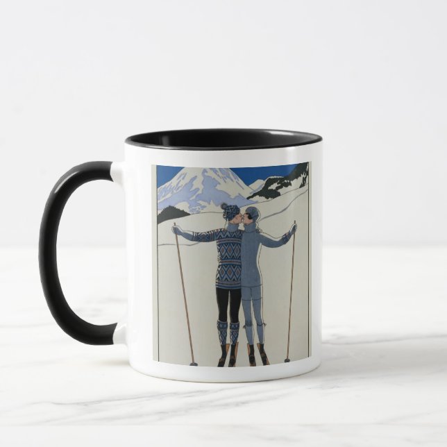 Mug <Lovers in the Snow> par Georges Barbier (Gauche)