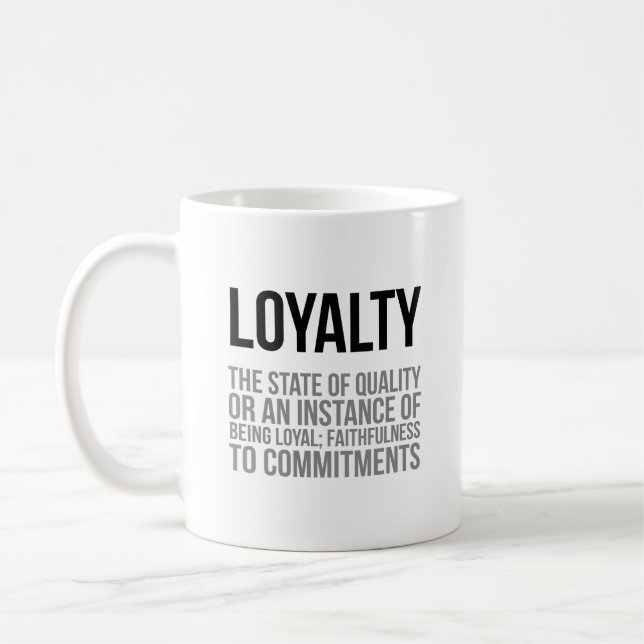 Mug Loyauté L'État De Qualité (Gauche)