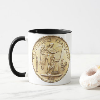 Mug Lucky 1886 or français 20 Franc Ange