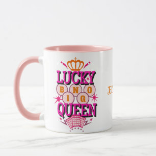 Mug Lucky Bingo Queen /nom modifiable