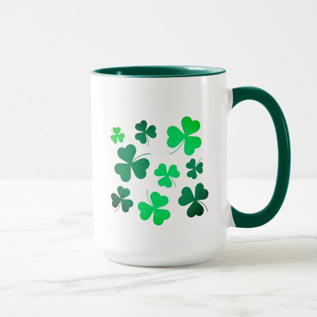 Mug Lucky Green Clover Shamrock Irlande Irlande (Droite)