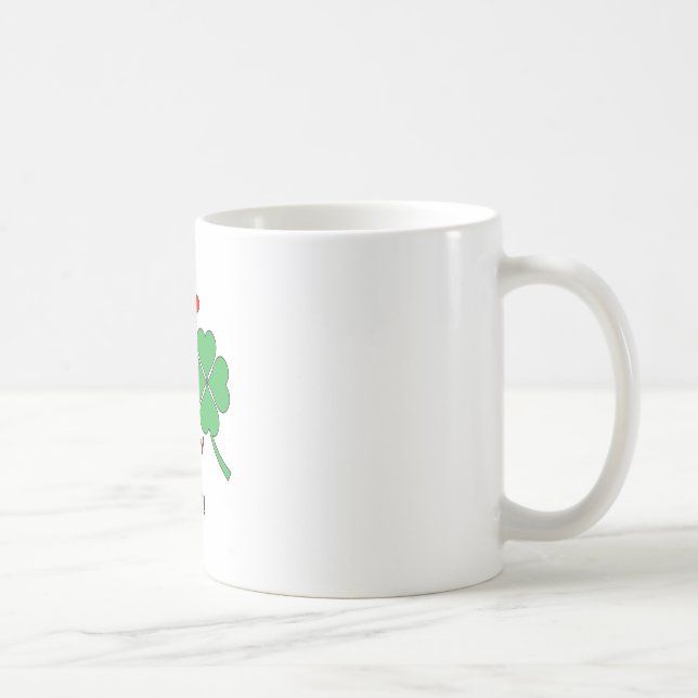 Mug Lucky In Love Hearts Clover (Droite)