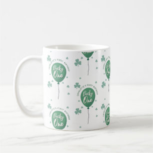 Mug Lucky One 1er anniversaire St Patricks Day Trèfle