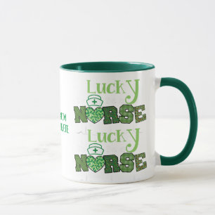 Mug Lucky To Be A St Patrick's Nurse Shamrock Clover